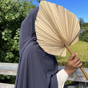 Hijab en soie de médine simple gris