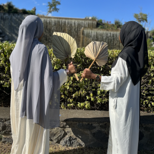 Hijab en mousseline noir