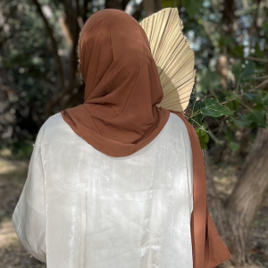 Hijab en soie de médine Camel