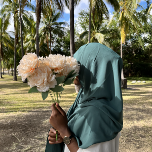 Hijab en soie de médine Vert