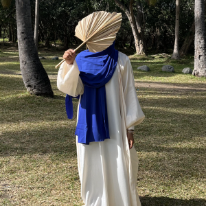 Hijab en soie de médine Bleu Roi