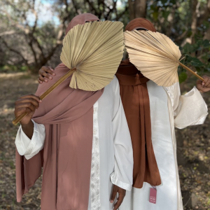 Hijab en soie de médine vieux rose