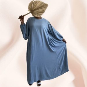 Abaya Bilkis Couleur Bleu ciel